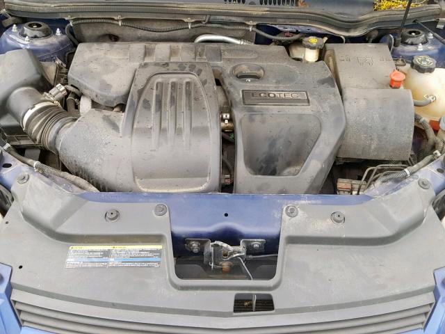 1G1AL15F377201951 - 2007 CHEVROLET COBALT LT BLUE photo 7