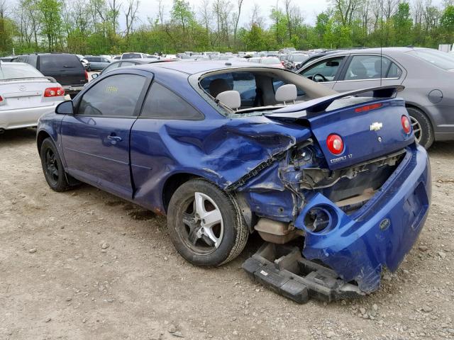 1G1AL15F377201951 - 2007 CHEVROLET COBALT LT BLUE photo 9