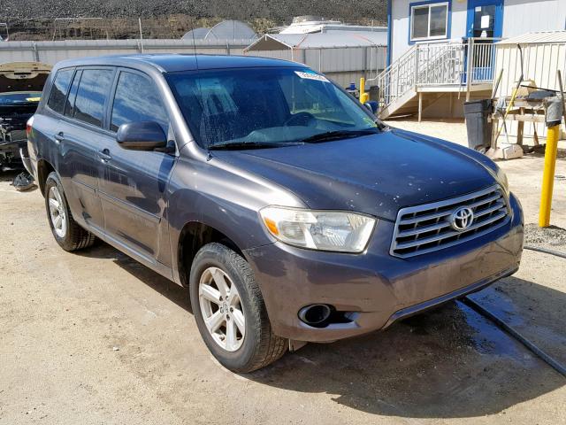 JTEDS41A382067505 - 2008 TOYOTA HIGHLANDER GRAY photo 1