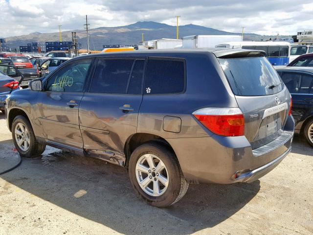 JTEDS41A382067505 - 2008 TOYOTA HIGHLANDER GRAY photo 3