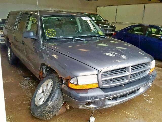 1D7HG38N43S132726 - 2003 DODGE DAKOTA QUA GRAY photo 1