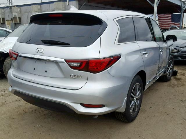 5N1DL0MN8KC535377 - 2019 INFINITI QX60 LUXE SILVER photo 4