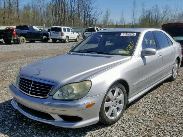 WDBNG83J35A455302 - 2005 MERCEDES-BENZ S 430 4MAT SILVER photo 2