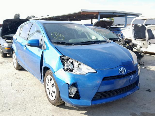 JTDKDTB35D1548372 - 2013 TOYOTA PRIUS C BLUE photo 1