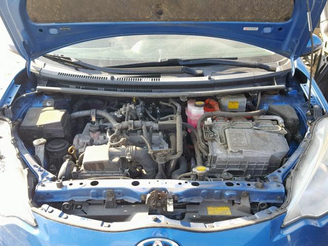 JTDKDTB35D1548372 - 2013 TOYOTA PRIUS C BLUE photo 7