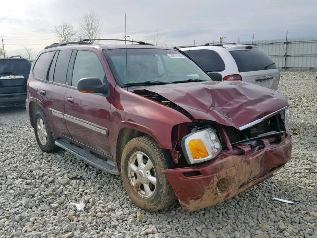 1GKDT13S732123741 - 2003 GMC ENVOY MAROON photo 1