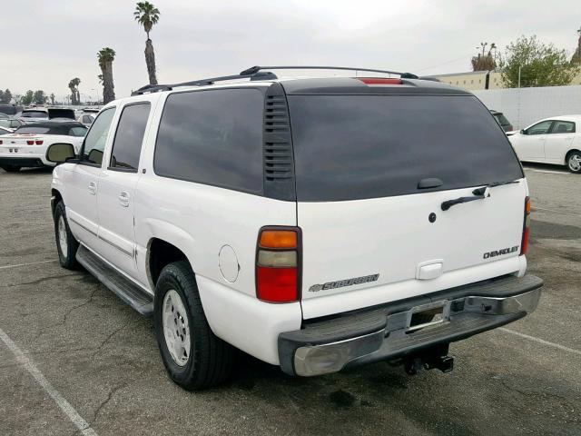 3GNEC16Z05G288640 - 2005 CHEVROLET SUBURBAN C WHITE photo 3