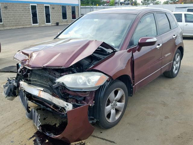 5J8TB18589A005050 - 2009 ACURA RDX TECHNO MAROON photo 2