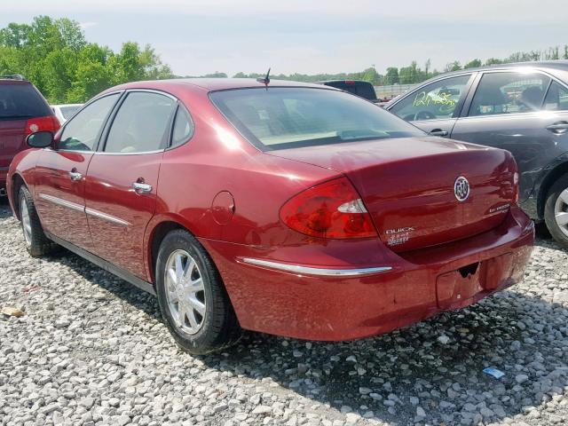 2G4WC582781245121 - 2008 BUICK LACROSSE C MAROON photo 3