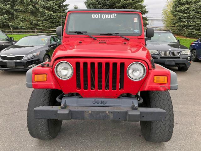 1J4FA49S33P343961 - 2003 JEEP WRANGLER / RED photo 5