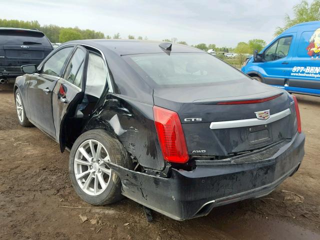 1G6AW5SX7H0148672 - 2017 CADILLAC CTS BLACK photo 3