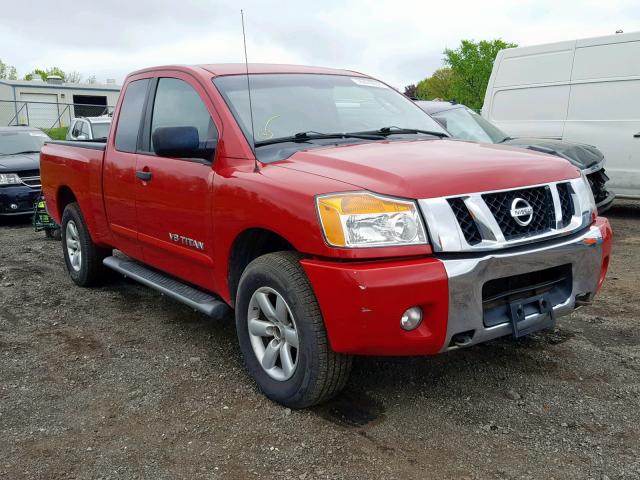 1N6AA0CCXBN301854 - 2011 NISSAN TITAN S RED photo 1