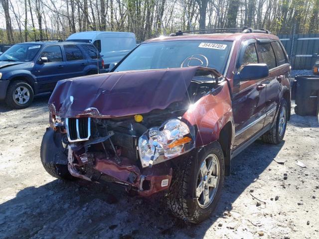 1J8HR58297C577381 - 2007 JEEP GRAND CHER RED photo 2