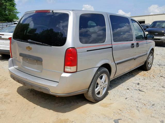 1GNDV03L25D161658 - 2005 CHEVROLET UPLANDER GRAY photo 4