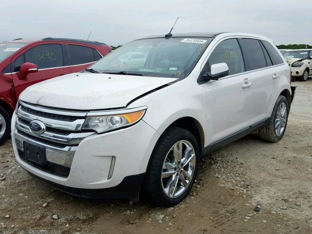 2FMDK3KC5CBA90605 - 2012 FORD EDGE LIMIT WHITE photo 2