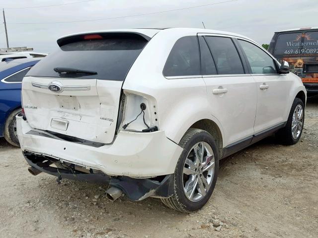 2FMDK3KC5CBA90605 - 2012 FORD EDGE LIMIT WHITE photo 4