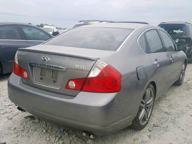 JNKBY01E06M201182 - 2006 INFINITI M45 BASE SILVER photo 4