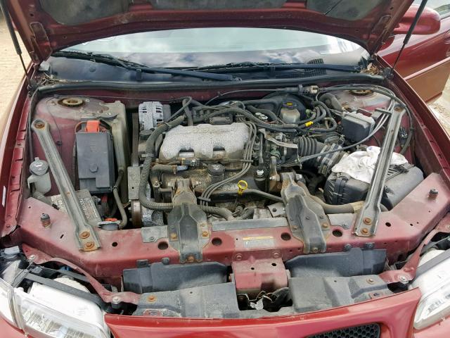 1G2WK52J72F242862 - 2002 PONTIAC GRAND PRIX RED photo 7