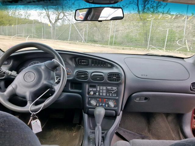 1G2WK52J72F242862 - 2002 PONTIAC GRAND PRIX RED photo 9
