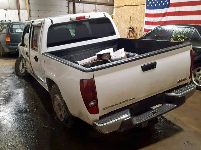 1GTDT136548157464 - 2004 GMC CANYON WHITE photo 3