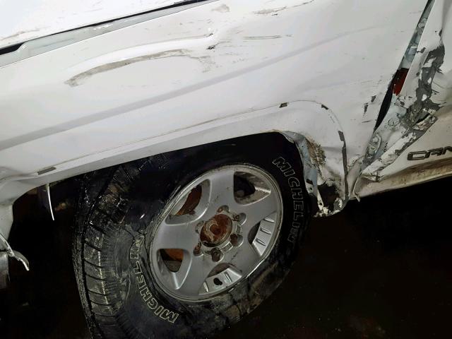 1GTDT136548157464 - 2004 GMC CANYON WHITE photo 9