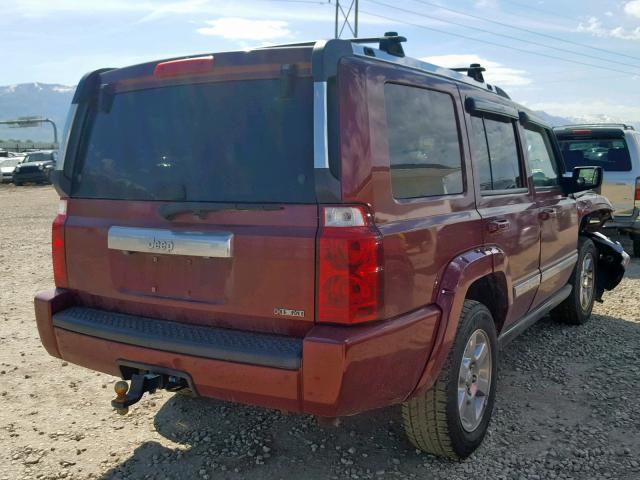 1J8HG58208C110969 - 2008 JEEP COMMANDER MAROON photo 4