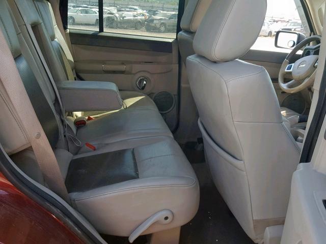 1J8HG58208C110969 - 2008 JEEP COMMANDER MAROON photo 6