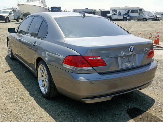 WBAHL83516DT06543 - 2006 BMW 750 I GRAY photo 3