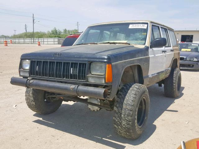 1J4FJ58L7KL537124 - 1989 JEEP CHEROKEE L TWO TONE photo 2