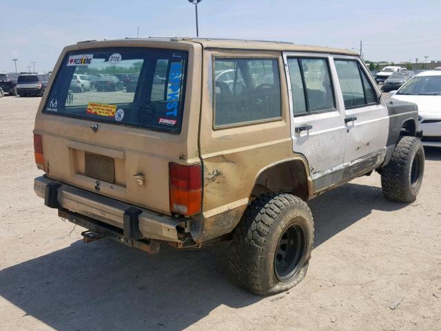 1J4FJ58L7KL537124 - 1989 JEEP CHEROKEE L TWO TONE photo 4