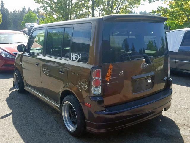 JTLKT324X64120024 - 2006 TOYOTA SCION XB 棕色 照片 3
