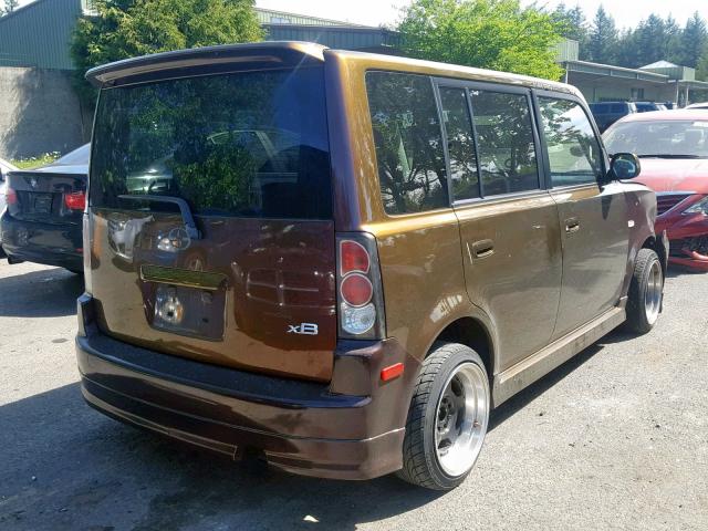 JTLKT324X64120024 - 2006 TOYOTA SCION XB 棕色 照片 4