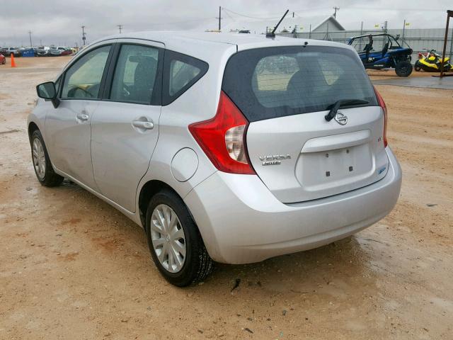 3N1CE2CPXFL390705 - 2015 NISSAN VERSA NOTE SILVER photo 3