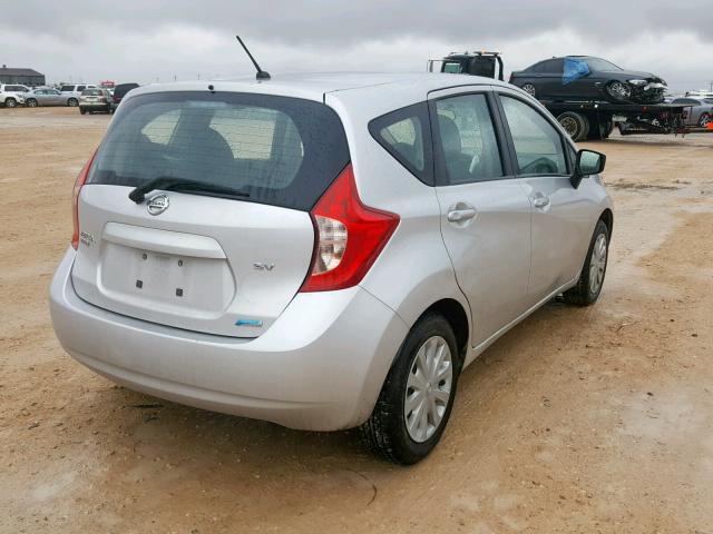 3N1CE2CPXFL390705 - 2015 NISSAN VERSA NOTE SILVER photo 4