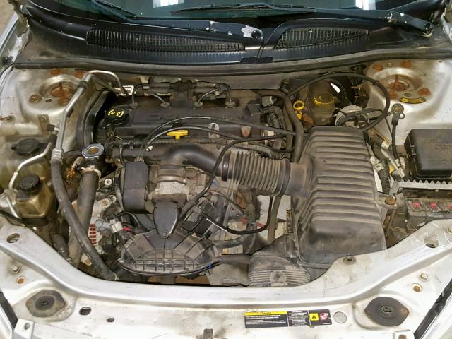 1C3EL46X54N402294 - 2004 CHRYSLER SEBRING LX SILVER photo 7