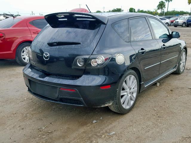 JM1BK34L881848982 - 2008 MAZDA SPEED 3 BLACK photo 4