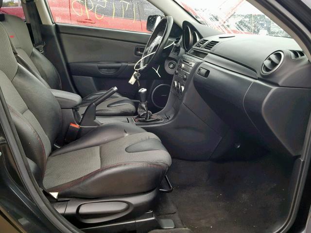 JM1BK34L881848982 - 2008 MAZDA SPEED 3 BLACK photo 5