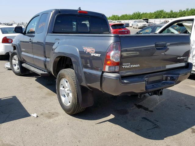 5TFTU4GN2CX018408 - 2012 TOYOTA TACOMA PRE CHARCOAL photo 3