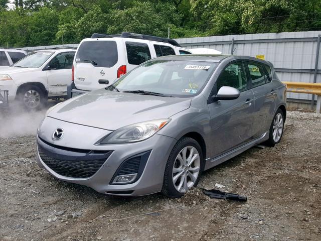 JM1BL1H67A1329109 - 2010 MAZDA 3 S GRAY photo 2