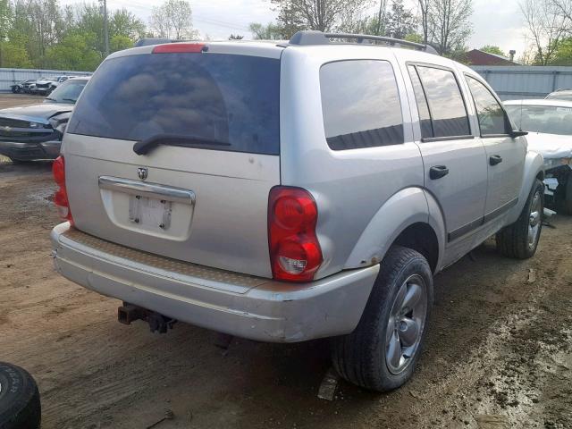 1D4HD48N46F140740 - 2006 DODGE DURANGO SL SILVER photo 4