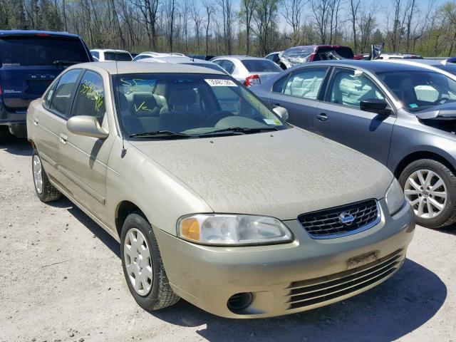 3N1CB51A62L553157 - 2002 NISSAN SENTRA GXE GOLD photo 1