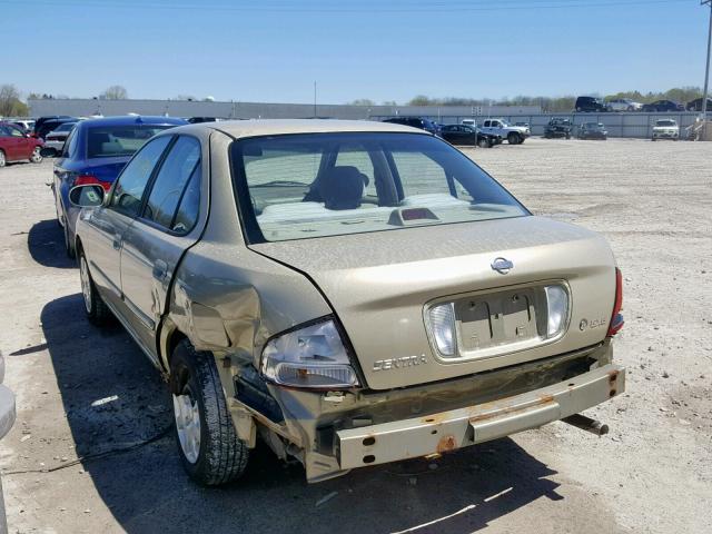 3N1CB51A62L553157 - 2002 NISSAN SENTRA GXE GOLD photo 3