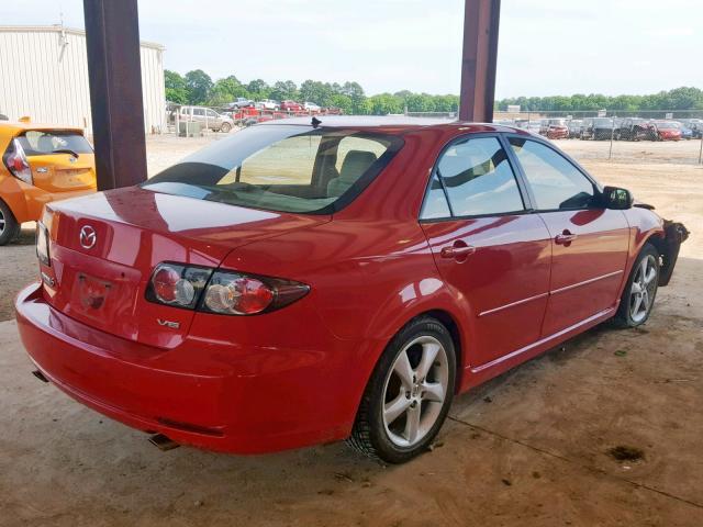 1YVHP80D285M28760 - 2008 MAZDA 6 S RED photo 4