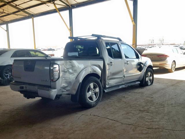 1N6AD07W16C460033 - 2006 NISSAN FRONTIER C SILVER photo 4