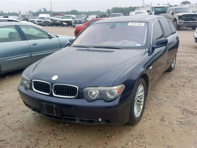 WBAGL63594DP72721 - 2004 BMW 745 I BLUE photo 2