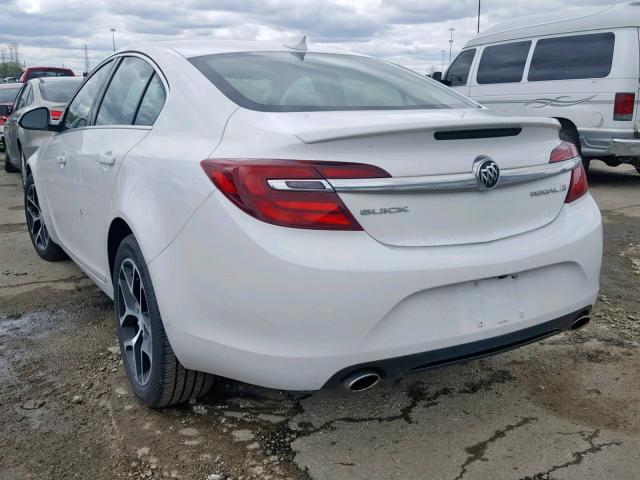 2G4GL5EX6H9143654 - 2017 BUICK REGAL SPOR WHITE photo 3