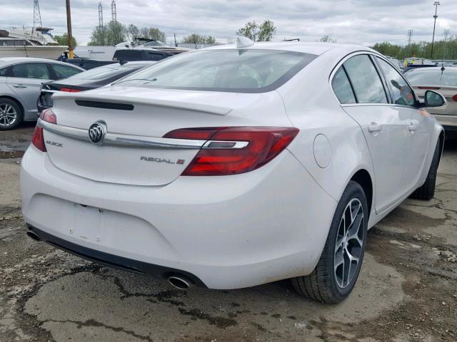 2G4GL5EX6H9143654 - 2017 BUICK REGAL SPOR WHITE photo 4