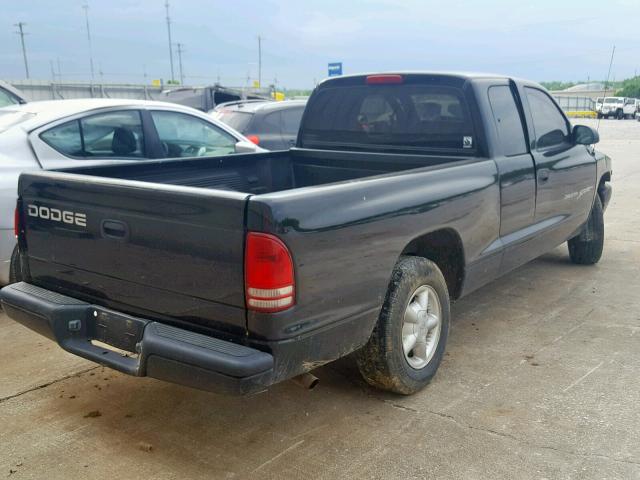 1B7GL22X8YS507398 - 2000 DODGE DAKOTA BLACK photo 4