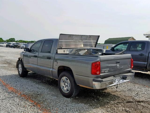 1D7HE48N05S337779 - 2005 DODGE DAKOTA QUA GRAY photo 3