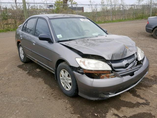 2HGES15414H939209 - 2004 HONDA CIVIC DX GRAY photo 1